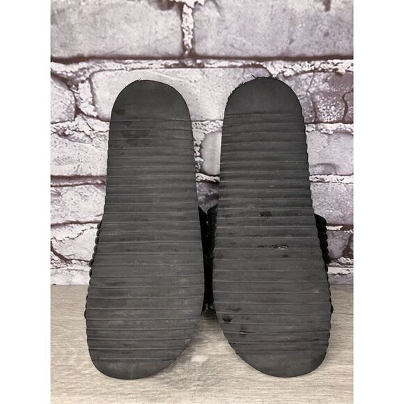 Antenora Black Leather Casual Strap Slides Italy Sandals Women Sz 7M US/38EU - Picture 11 of 16